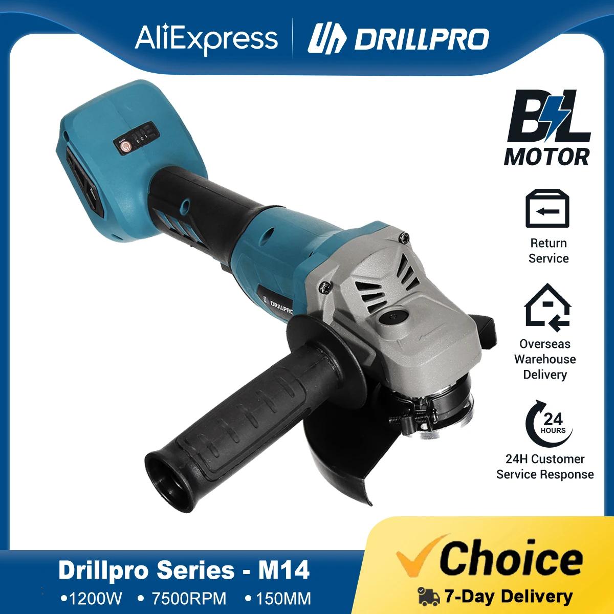 Drillpro  ӵ 귯ø  ޱ    , ŰŸ 18V ͸, ܿ , 125mm, ǰ